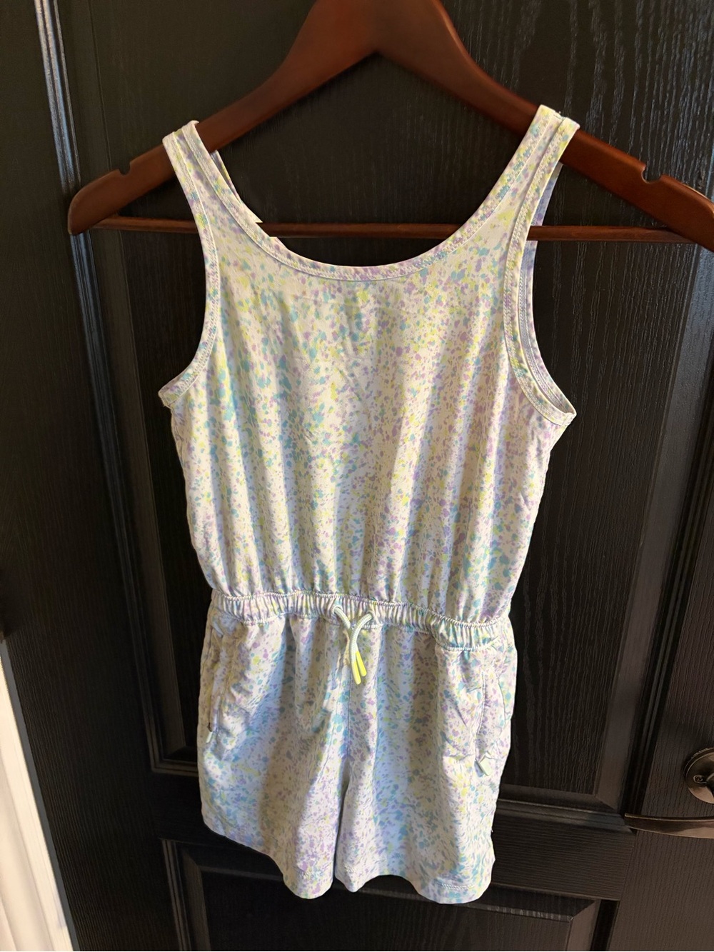 Athleta Pastel Multi Floral Tank Romper